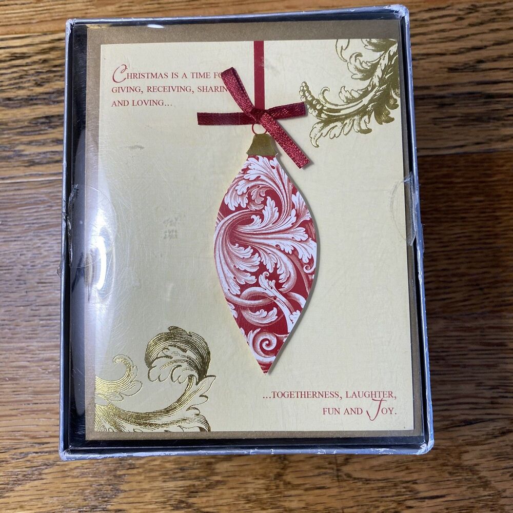 The Gift Wrap Company 20 Holiday Cards W/Envelopes New Open Box